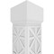 Ekena Millwork Craftsman Classic Square Non-Tapered Imperial Fretwork Column w/ Mission Capital & Mission Base CC1009ENIMPMIMI - alternate 3